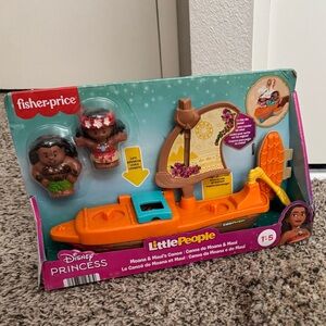 Fisher-Price Little People Moana's Canoe Set NIB